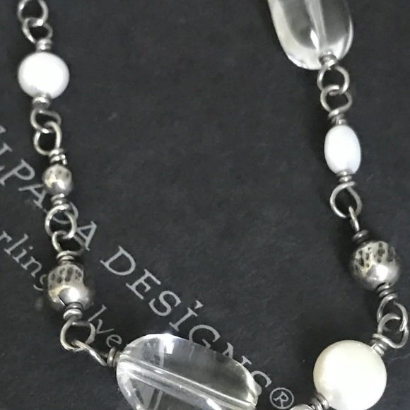 Silpada .925 stamped Rare Vintage Sterling Silver silver pearl, crystal … - Picture 7 of 14